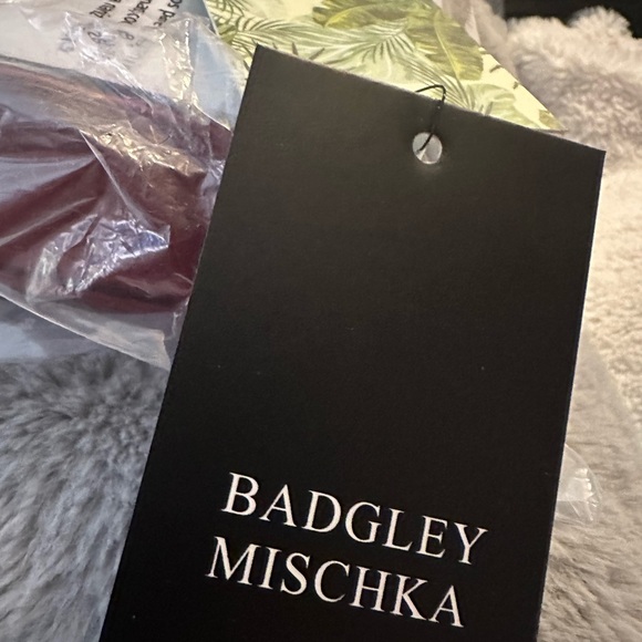 Badgley Mischka Brick Red Pleated Crossbody Bag, NWT - Picture 8 of 9